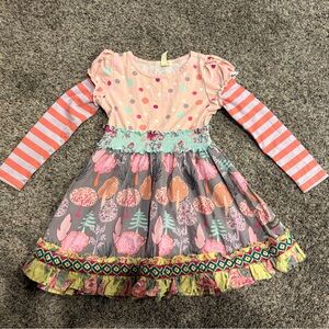 Matilda Jane Pink and White Polka Dot Dress